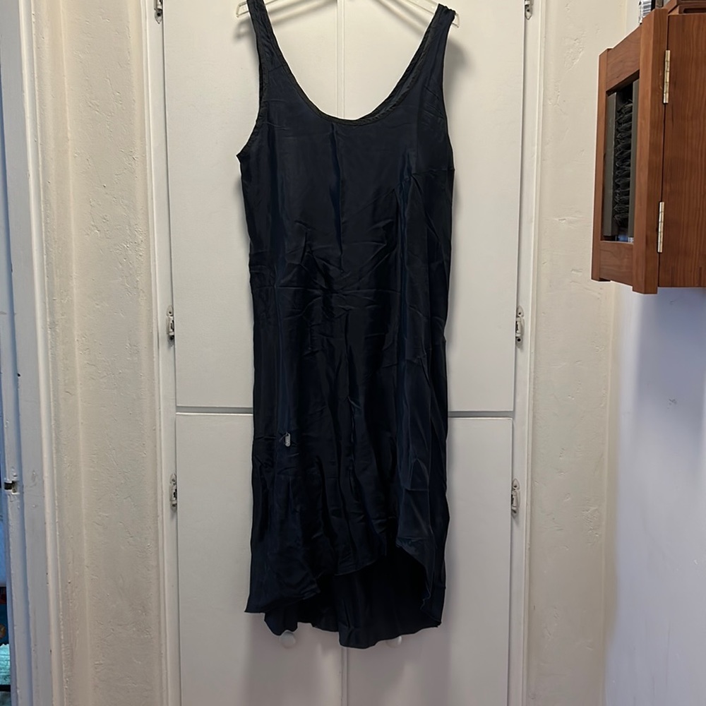 Dark navy slip dress by Skif Skifo. OSFA